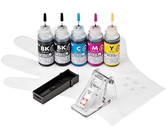 サンワサプライ 詰め替えインク BCI-370PGBK 371BK C M Y用 INK-C370S30S5 1セット(ご注文単位1セット)【直送品】