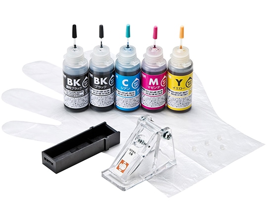 サンワサプライ 詰め替えインク BCI-380/XKI-N10PGBK 381/N11BK C M Y用 INK-C380S30S5 1セット(ご注文単位1セット)【直送品】