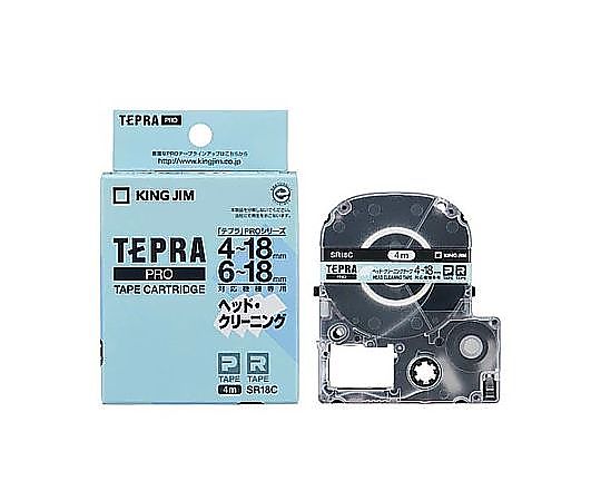 エスコ 18mm ヘッドクリーニングテープ(テプラ用) EA761DF-318 1個(ご注文単位1個)【直送品】