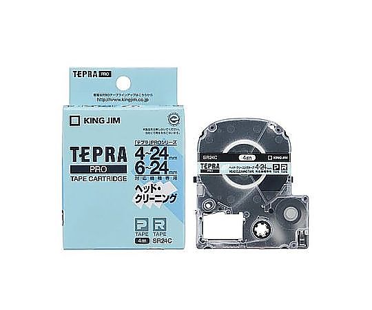 エスコ 24mm ヘッドクリーニングテープ(テプラ用) EA761DF-324 1個(ご注文単位1個)【直送品】