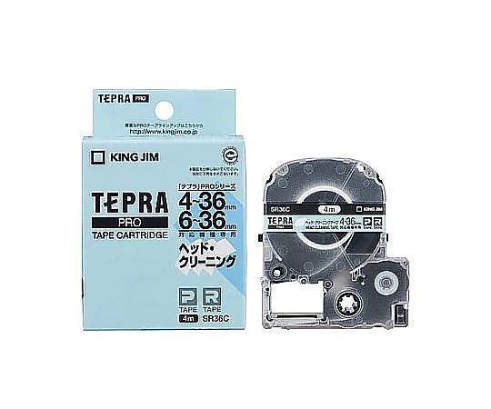 エスコ 36mm ヘッドクリーニングテープ(テプラ用) EA761DF-336 1個(ご注文単位1個)【直送品】