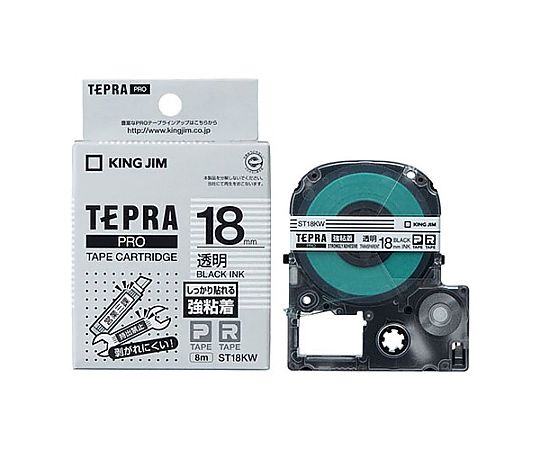 エスコ 18mm テープカセット(強粘着/透明) EA761DF-55 1個(ご注文単位1個)【直送品】