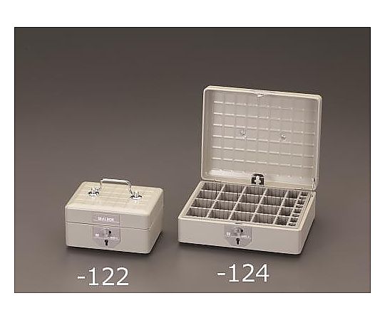 エスコ 196x156x96mm スチール印箱 EA762AD-123 1個(ご注文単位1個)【直送品】