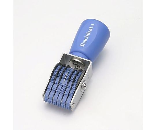 エスコ 5号 回転印(欧文6連・ゴシック体) EA762AF-125 1個(ご注文単位1個)【直送品】