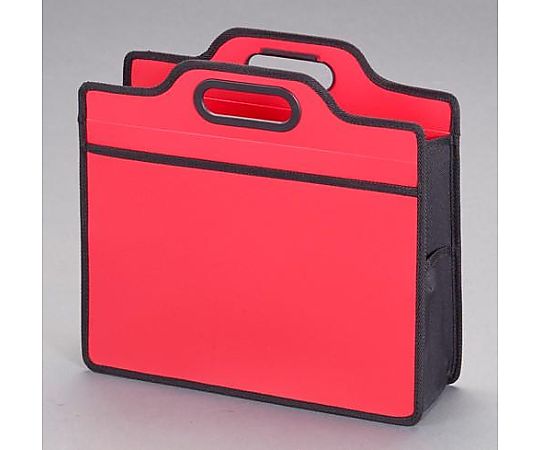 エスコ A4/330x365x110mm オフィスキャリングバッグ(レッド) EA762CF-211 1個(ご注文単位1個)【直送品】