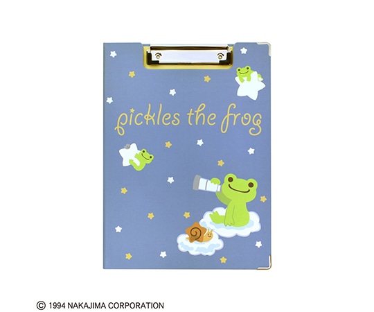 セントレディス かえるのピクルス クリップボード twinkle stars ブルー ST-ZPF0007 1冊(ご注文単位1冊)【直送品】