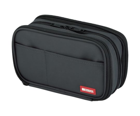 LIHITLAB ペンケース(ブックタイプ) トリプル 黒 A7556-24 1個(ご注文単位1個)【直送品】