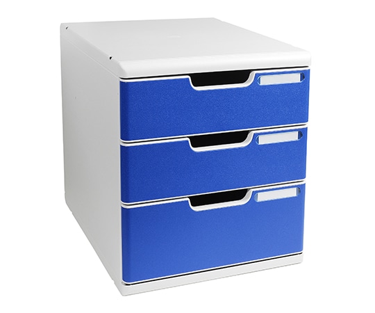 エグザコンタ レターケースSYSTEM2 3段 ブルー 325003D 1個(ご注文単位1個)【直送品】