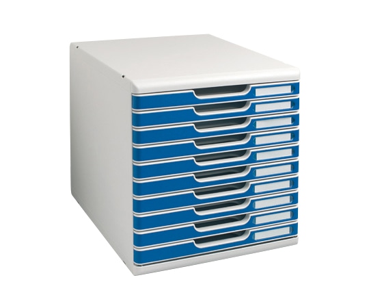 エグザコンタ レターケースSYSTEM2 10段 ブルー 302003D 1個(ご注文単位1個)【直送品】