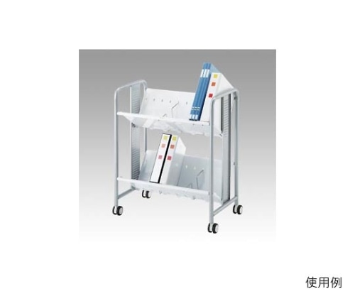 林製作所 ブックラックワゴン重量タイプ 2段タイプ YS-40 1個(ご注文単位1個)【直送品】