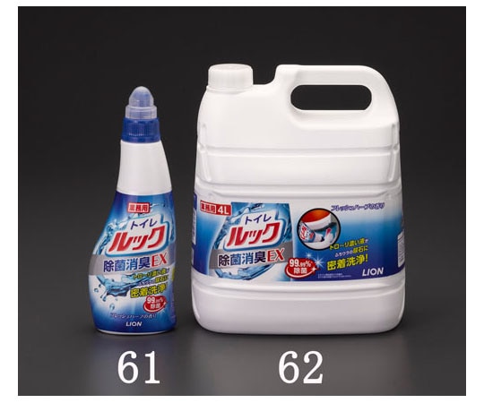 エスコ 4.0L トイレ用洗剤 EA922KR-62 1個(ご注文単位1個)【直送品】