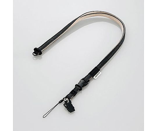 エスコ 570mm 携帯ストラップ(黒) EA761HJ-11 1個(ご注文単位1個)【直送品】