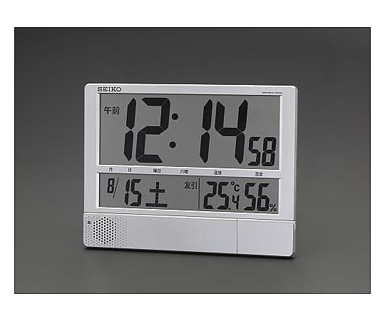 エスコ 294x386x31mm [電波] 掛・置兼用時計(大型) EA798CS-54B 1個(ご注文単位1個)【直送品】