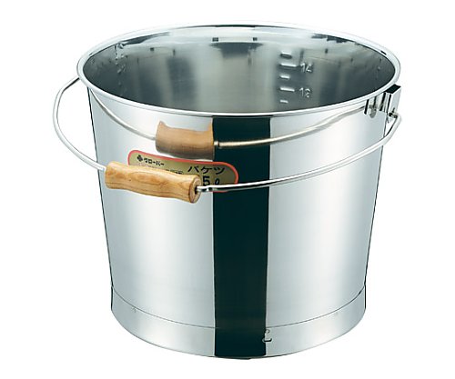 クローバー 18-8 木製把手バケツ 20L ABK-03-20 1個（ご注文単位1個）【直送品】