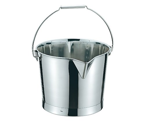 クローバー 18-8 口付バケツ 10L 10015010 1個（ご注文単位1個）【直送品】
