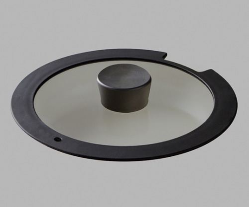 アイリスオーヤマ ダイヤモンドコートパンIH用 ガラス蓋28cm ブラック H-IS-GL28 1個（ご注文単位1個）【直送品】