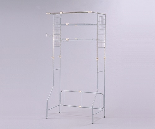 アイリスオーヤマ ハンガーバー付ランドリーラック シルバー HLR-Y18 1個(ご注文単位1個)【直送品】