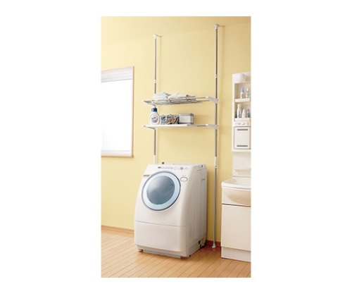 アイリスオーヤマ 突張りステンレスランドリーラック LRT-27S 1個(ご注文単位1個)【直送品】