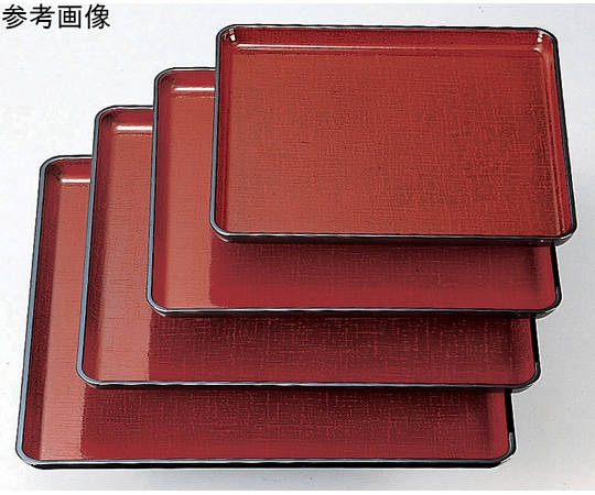 福井クラフト 尺1 カスリ角盆 溜カスリ 15233500 1個（ご注文単位1個）【直送品】