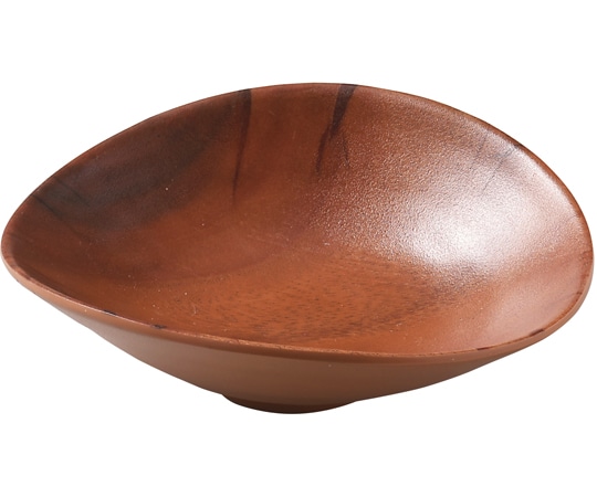 福井クラフト 楕円たわみ鉢 ウォールナット 83360920 1個（ご注文単位1個）【直送品】