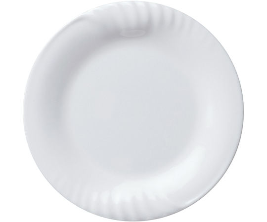 福井クラフト 20cm レリーフ丸プレート 白グロス 83361130 1個（ご注文単位1個）【直送品】