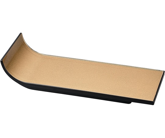 福井クラフト 300耐熱短冊皿 金詰梨地/裏黒 30002970 1個（ご注文単位1個）【直送品】