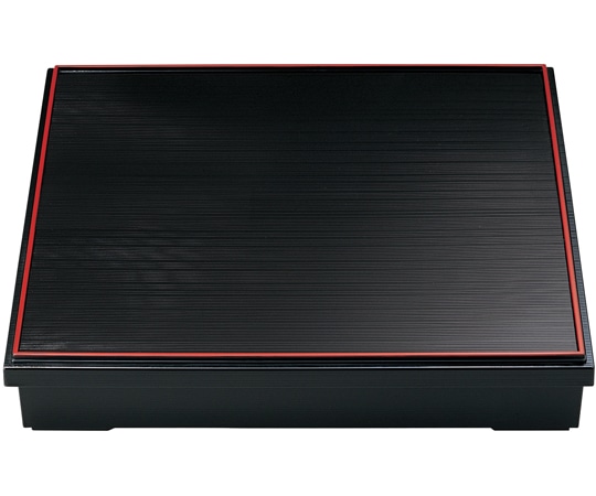 福井クラフト 尺3 角千筋松花堂 黒天朱(仕無 21002930 1個（ご注文単位1個）【直送品】