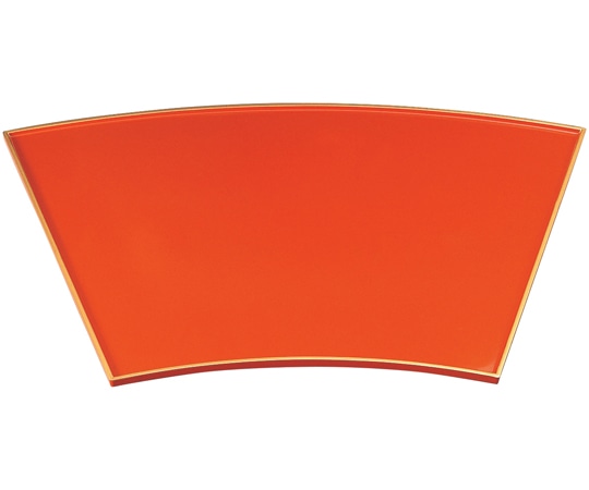 福井クラフト 尺6 扇面盆 朱天金 15014740 1個（ご注文単位1個）【直送品】