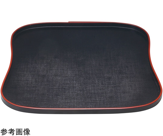 福井クラフト 尺1 ヒサゴ盆 黒天朱 15134510 1個（ご注文単位1個）【直送品】