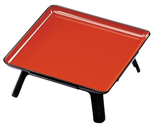 福井クラフト 尺0 角仁ノ膳朱天黒(セパレー足 12010980 1個（ご注文単位1個）【直送品】