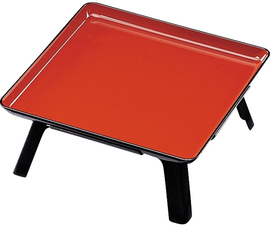 福井クラフト 尺2 角仁ノ膳朱天黒(セパレー足 12010990 1個（ご注文単位1個）【直送品】