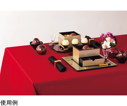 福井クラフト テーブルクロス レッド210cm ×145cm 幅 62120260 1個（ご注文単位1個）【直送品】