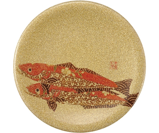 福井クラフト A150寿司皿 ゴールドパール 千代紙キス 50261710 1個（ご注文単位1個）【直送品】