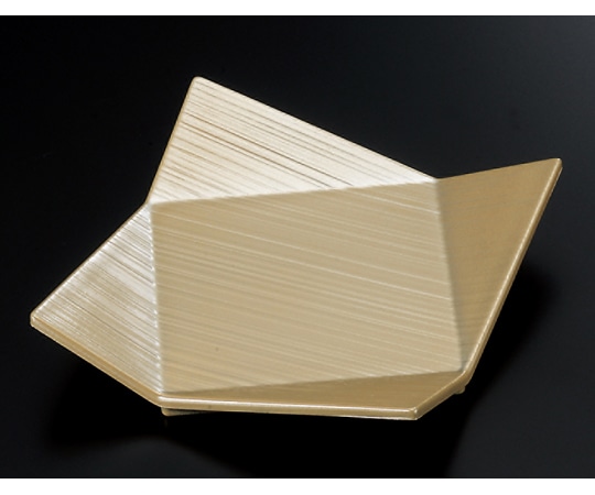 福井クラフト 四方隅折皿 銀 24024440 1個（ご注文単位1個）【直送品】