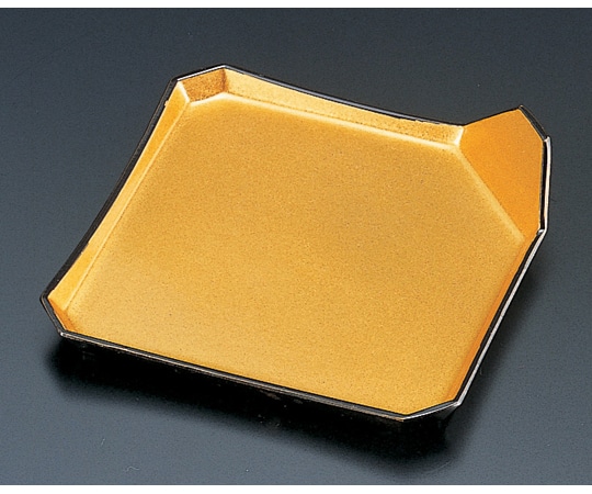 福井クラフト M一方隅折皿 金粉蒔 22000190 1個（ご注文単位1個）【直送品】