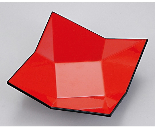 福井クラフト 四方折紙皿 朱 54300530 1個（ご注文単位1個）【直送品】