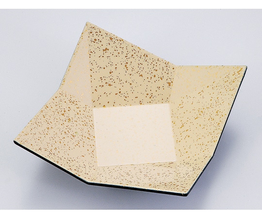 福井クラフト 四方折紙皿 金しぶき 54300420 1個（ご注文単位1個）【直送品】