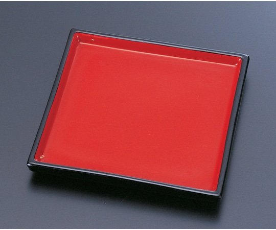 福井クラフト 正角皿 朱天黒 70010910 1個（ご注文単位1個）【直送品】