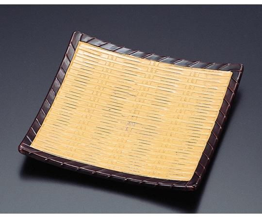 福井クラフト ABS竹角皿 ヤマブキ渕溜 70010920 1個（ご注文単位1個）【直送品】