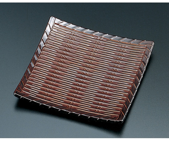 福井クラフト ABS竹角皿 溜 22030890 1個（ご注文単位1個）【直送品】