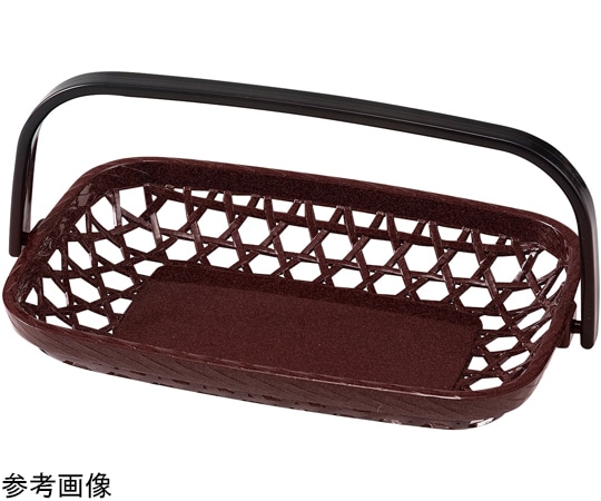 福井クラフト 8寸 長角手提カゴ ウルミ 51074621 1個（ご注文単位1個）【直送品】