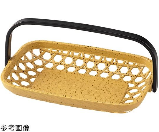 福井クラフト 8寸 長角手提カゴ ゴマ竹 55203825 1個（ご注文単位1個）【直送品】