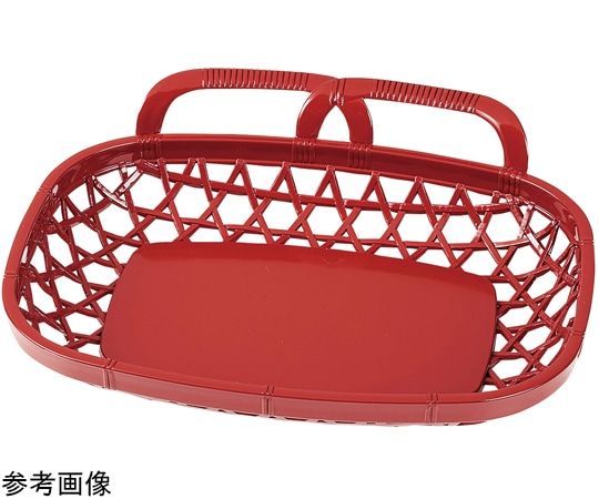 福井クラフト 4.5寸 寿長カゴ朱(全面塗り) 50023890 1個（ご注文単位1個）【直送品】