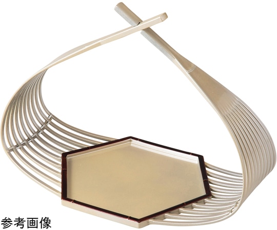 福井クラフト 六角篭盛器(小)黄金銀彩渕べっ甲 55203785 1個（ご注文単位1個）【直送品】