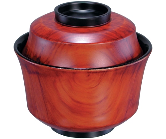 福井クラフト 耐熱3.6寸 天竜寺椀 手描木目塗り 内黒 15158430 1個（ご注文単位1個）【直送品】