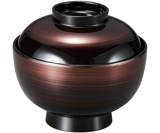 福井クラフト 耐熱3.7寸 仙才椀 茶金カスミ 内黒 37001710 1個（ご注文単位1個）【直送品】