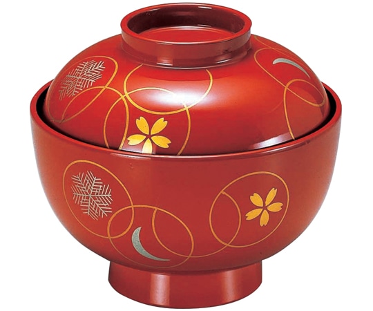 福井クラフト 耐熱3.7寸 仙才椀 七宝雪月花 内黒 33601050 1個（ご注文単位1個）【直送品】