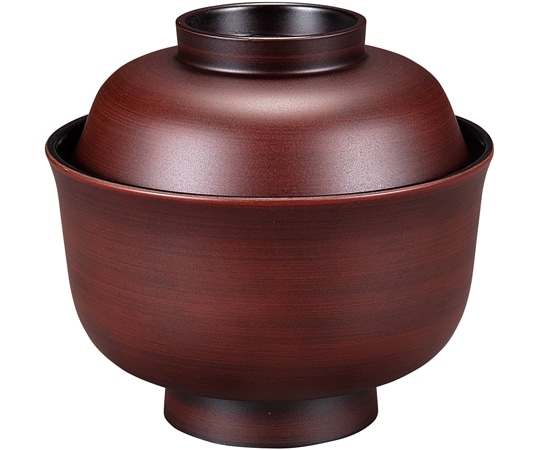 福井クラフト 耐熱3.7寸 羽反吸物椀 梅茶かすみ 内黒 30044980 1個（ご注文単位1個）【直送品】