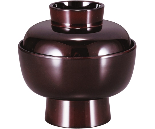 福井クラフト 耐熱4寸 古代椀 溜 内黒 31006510 1個（ご注文単位1個）【直送品】