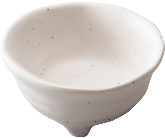 福井クラフト メラミン 三ツ足鉢(九)粉引 80304220 1個（ご注文単位1個）【直送品】